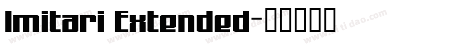 Imitari Extended字体转换